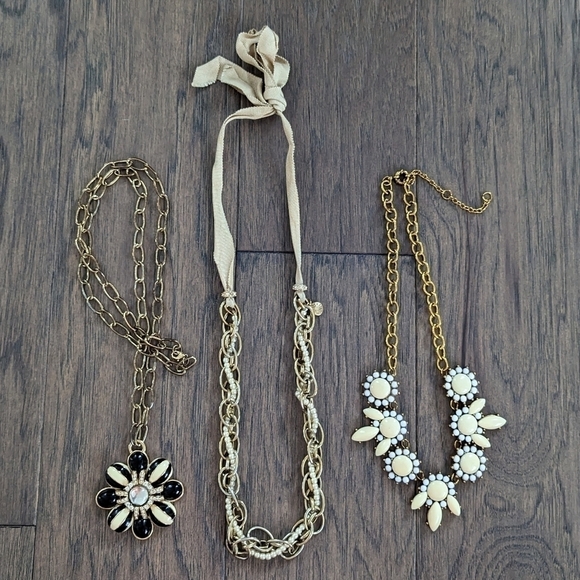 J. Crew Statement Necklace Jewelry Bundle Lot of 3 - Picture 1 of 7